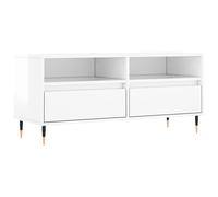 vidaXL TV Cabinet Smoked Oak 100x34.5x44.5 cm Engineered Wood, Brown