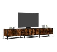 TV Cabinet Smoked Oak 240x35x41 cm Engineered Wood Berkfield Home Brown One Size