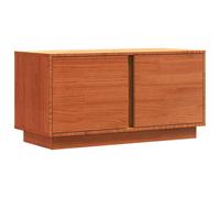 vidaXL TV Cabinet Wax Brown 80 x 35 x 40.5 cm Solid Pine Wood, Brown