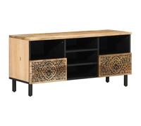 TV Cabinet Stand Entertainment Centre Media Unit Solid Wood Mango vidaXL