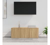vidaXL TV Cabinet Sonoma Oak 80x34x30 cm Engineered Wood