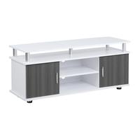 TV Cabinet Stand White Particle Board 120x40x52cm Media Console Storage SlimTop