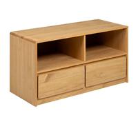 TV Cabinet Storage Stand Media Unit Oak Solid Wood Pine vidaXL