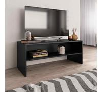 TV Cabinet Unit for Living Room Modern Stand 100x40x40cm Engineered Wood Black