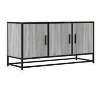 vidaXL TV Cabinet Grey Sonoma 100x35x50 cm Engineered Wood and Metal