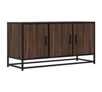 (brown oak) vidaXL TV Cabinet TV Stand Media TV Unit Engineered Wood and Metal