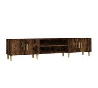 TV Cabinet Stand Media Entertainment Television w/ 4 Doors & 4 Compartments Unit