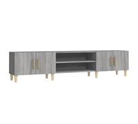 vidaXL TV Cabinet Grey Sonoma 180x31.5x40 cm Engineered Wood