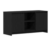 Vidaxl Tv Cabinet Black Oak Engineered Wood Standard Tv Cabinet, Black