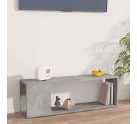vidaXL TV Cabinet Concrete Grey Engineered Wood Indoor Book Plasma Cabinet