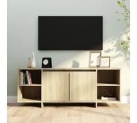 vidaXL TV Cabinet Sonoma Oak 130x35x50 cm Engineered Wood