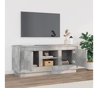 vidaXL TV Cabinet Concrete Grey 102x35x45 cm Engineered Wood UK GF0
