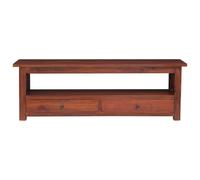 TV Cabinet-TV Stand-Television Unit Brown 115x30x40 cm Solid Mahogany Wood 659072