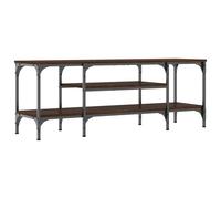 TV Cabinet-TV Stand-Television Unit Brown Oak 121x35x45 cm Engineered Wood&Iron 229777