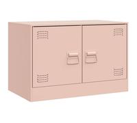 vidaXL TV Cabinets 2 pcs Pink 67x39x44 cm Steel