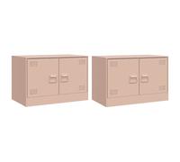 TV Cabinet TV Stand TV Unit Entertainment Centre Media Cabinet Steel vidaXL
