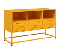 (yellow) vidaXL TV Cabinet TV Stand TV Unit Media Cabinet Entertainment Centre Steel