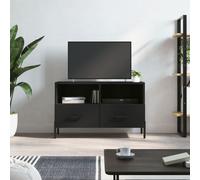 vidaXL TV Cabinet Black 80x36x50 cm Engineered Wood