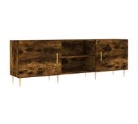 vidaXL TV Cabinet Smoked Oak 150x30x50 cm Engineered Wood
