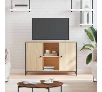 (sonoma oak) vidaXL TV Cabinet TV Console Sideboard Media Console Black Engineered Wood