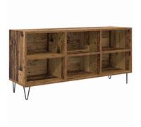 vidaXL TV Cabinet 103.5 x 30 x 50 cm Old Wood Engineered Wood - Brown, Brown