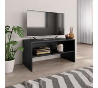 vidaXL TV Cabinet Black Engineered Wood TV Stand Sideboard Furniture Unit
