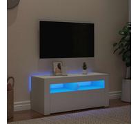 TV Cabinet UK with LED Lights Entertainment Centre TV Stand,Media TV Unit vidaXL