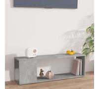 vidaXL TV Cabinet Concrete Grey Engineered Wood Indoor Book Plasma Cabinet