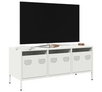 TV Cabinet White 101.5x39x43.5 cm Cold-rolled Steel Berkfield Home White One Size