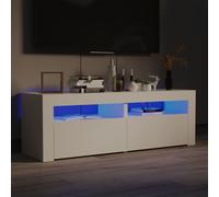 vidaXL TV Cabinet with LED Lights White 120x35x40 cm