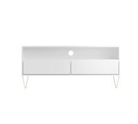 TV Cabinet with 2 Drawers - White