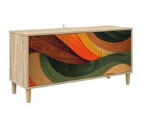 TV Cabinet with Door Sonoma Engineered Wood Media Storage Modern Design vidaXL
