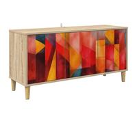 TV Cabinet with Door Sonoma Engineered Wood Media Storage Modern Design vidaXL