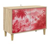 TV Cabinet with Door Sonoma Engineered Wood Media Storage Modern Indoor vidaXL