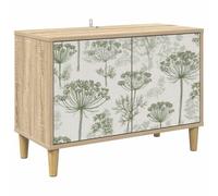 TV Cabinet with Door Sonoma Engineered Wood Media Storage Modern Indoor vidaXL