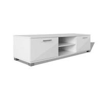 vidaXL TV Hifi Cabinet Sideboard Unit Stand High-Gloss White MDF TV Stand