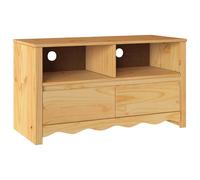 TV Cabinet with Drawer Drammen Solid Pine wood Storage Unit Solution vidaXL