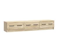vidaXL TV Cabinet Grey Sonoma 147 x 34.5 x 27 cm Engineered Wood