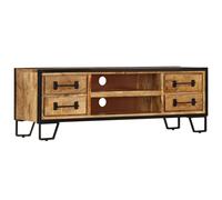 TV Cabinet with Drawers 120x30x40 cm Solid Mango Wood Berkfield Home Brown One Size