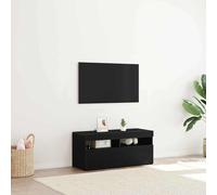 TV Cabinet with LED Lights Display TV Stand Unit Living Room Storage Cabinet