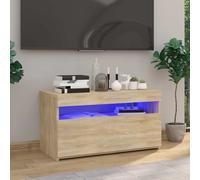 TV Cabinet with LED Lights Display TV Stand Unit Living Room Storage Cabinet UK
