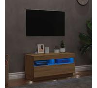 TV Cabinet with LED Lights Entertainment Centre TV Stand Media TV Unit 100cm