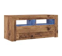 vidaXL TV Cabinet with LED Lights TV Stand TV Unit Artisan Oak Engineered Wood