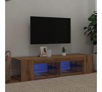 TV Cabinet with LED Lights Entertainment Centre TV Stand Media TV Unit vidaXL