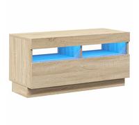 vidaXL TV Cabinet Black Oak 80 x 35 x 40 cm Engineered Wood