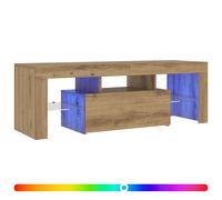 (artisan oak) vidaXL TV Cabinet with LED Lights Sideboard TV Stand TV Unit Hifi Cabinet
