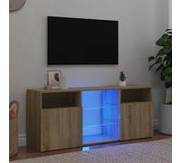 TV Cabinet With LED Lights, TV Stand, TV Hall Entertainment Centre Unit vidaXL