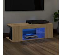 TV Cabinet with LED Lights TV Stand TV Unit Hall Entertainment Cenrtre vidaXL
