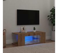 TV Cabinet with LED Lights TV Stand TV Unit Hall Entertainment Cenrtre vidaXL