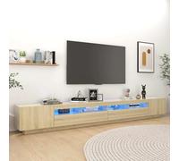 TV Cabinet with LED Lights TV Stand Unit Stereo Cabinet Multi Colours